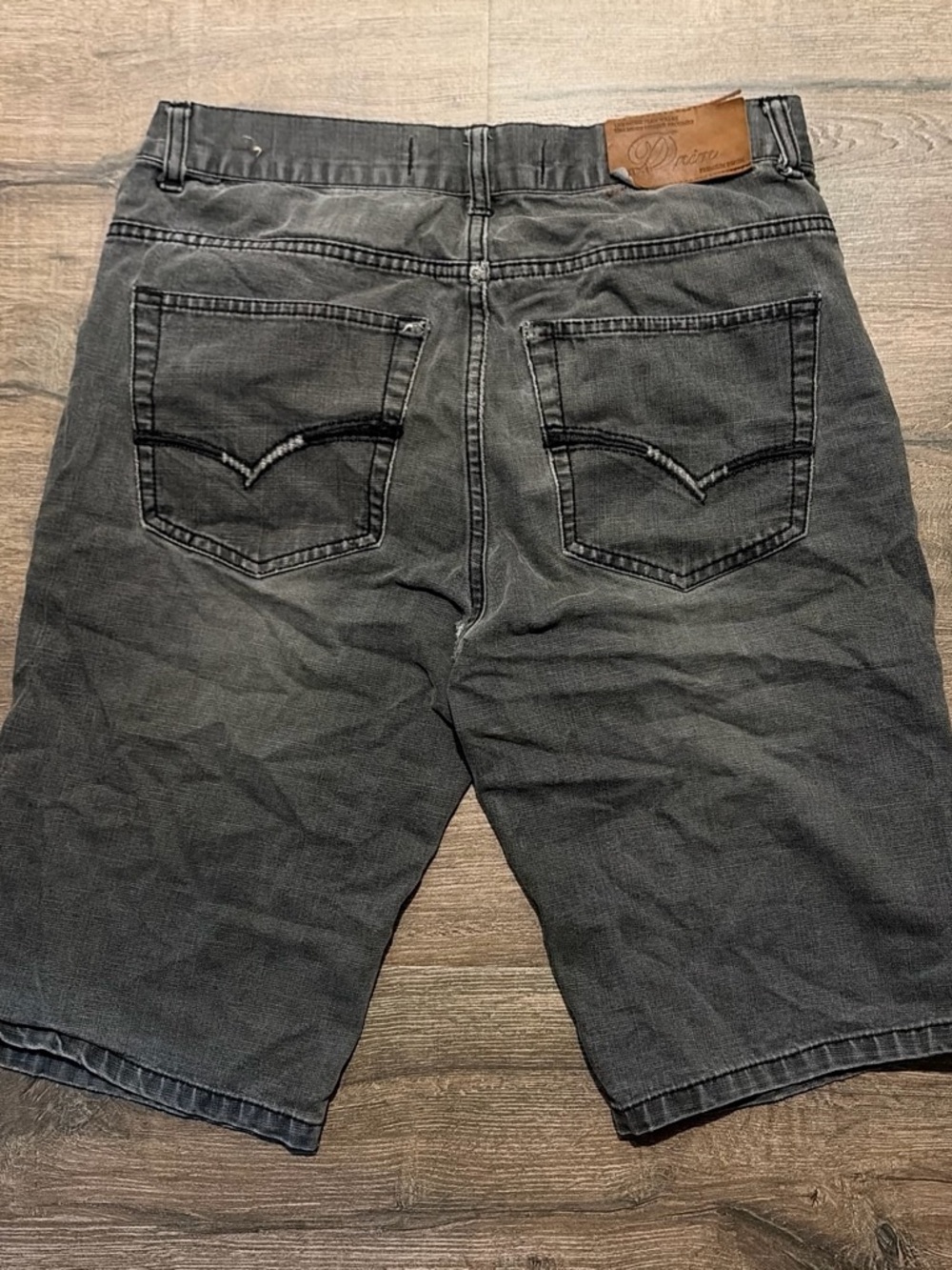 D’nim American Nobility Faded Black Denim Jorts Size 34